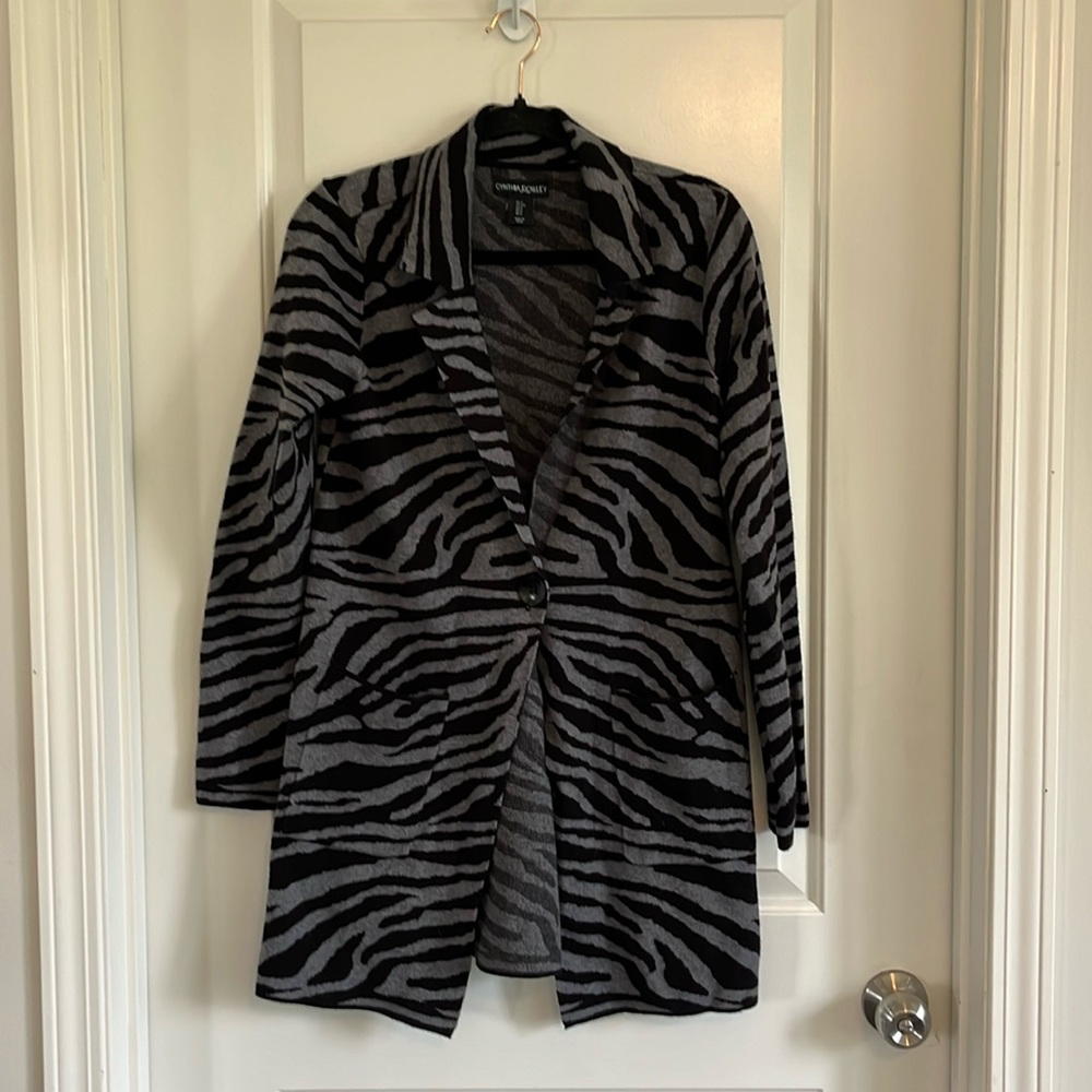 Cynthia Rowley print cardigan/jacket size small